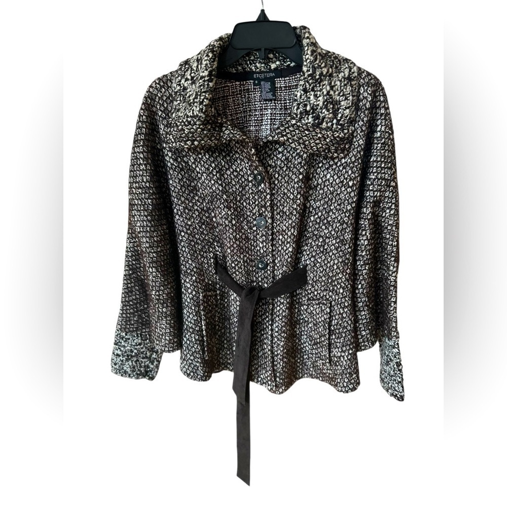 Etcetera Textured Knit batwing sleeve/Jacket size S